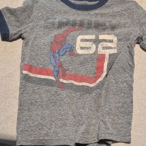 Marvel Spider-Man Gray and Blue Kids Tee
